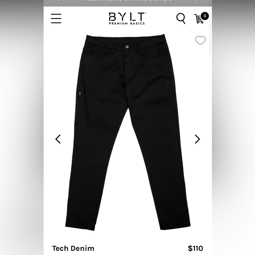 BYLT Basics Black Men Jeans 32x29
